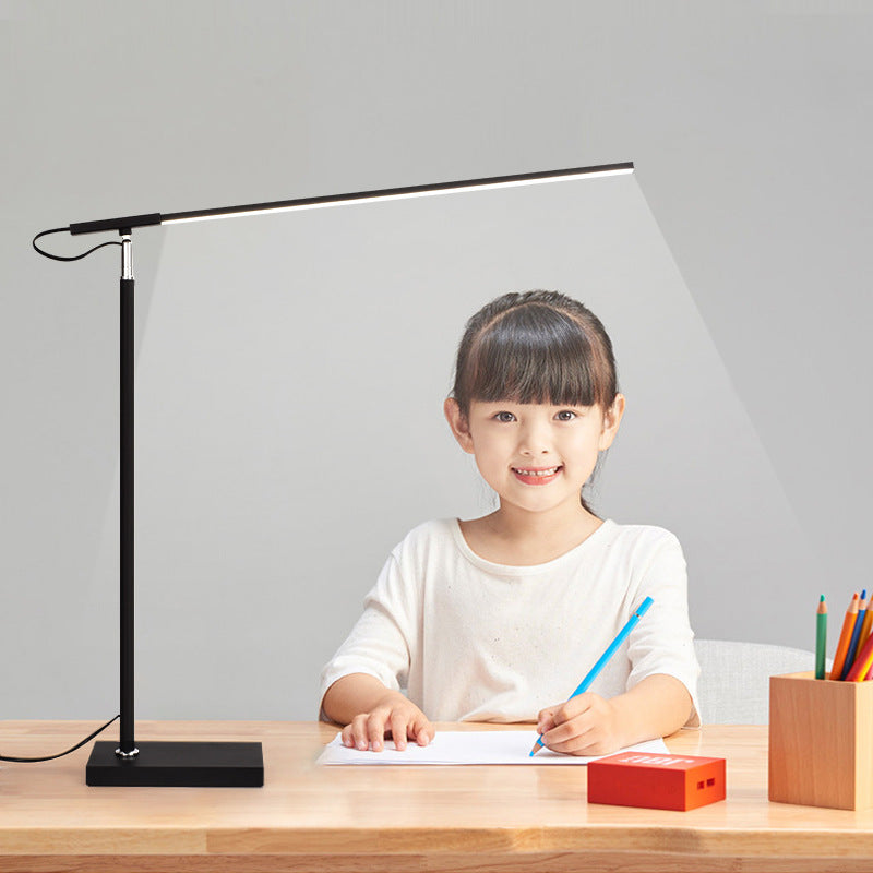 Led desk lamp - eye protection, reading light, study & work lamp - ideal for homework, students, kids, dorm rooms - full spectrum lighting