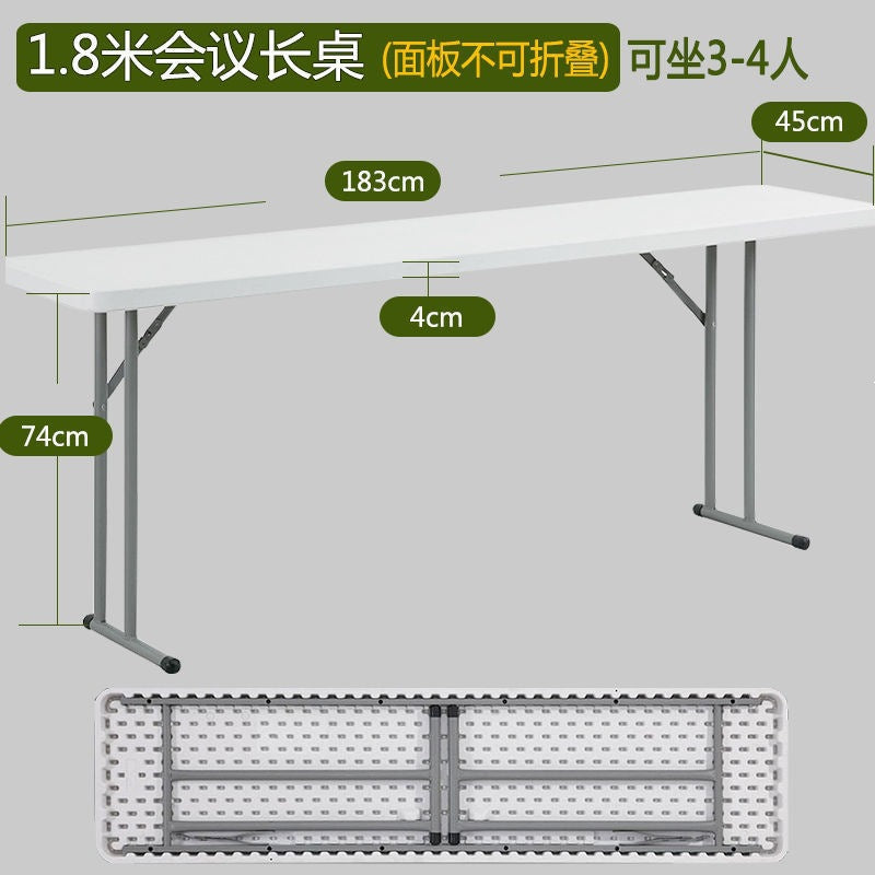 Folding desk portable training table home table outdoor night market stall small apartment dining table