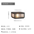 Qy solar outdoor post cap light waterproof villa courtyard lamp modern minimalist fence light front door pillar lamp post light