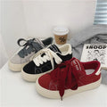 2026 spring new arrival: versatile canvas sneakers for women - trendy ins style, nubuck leather, korean harajuku style, student skate shoes