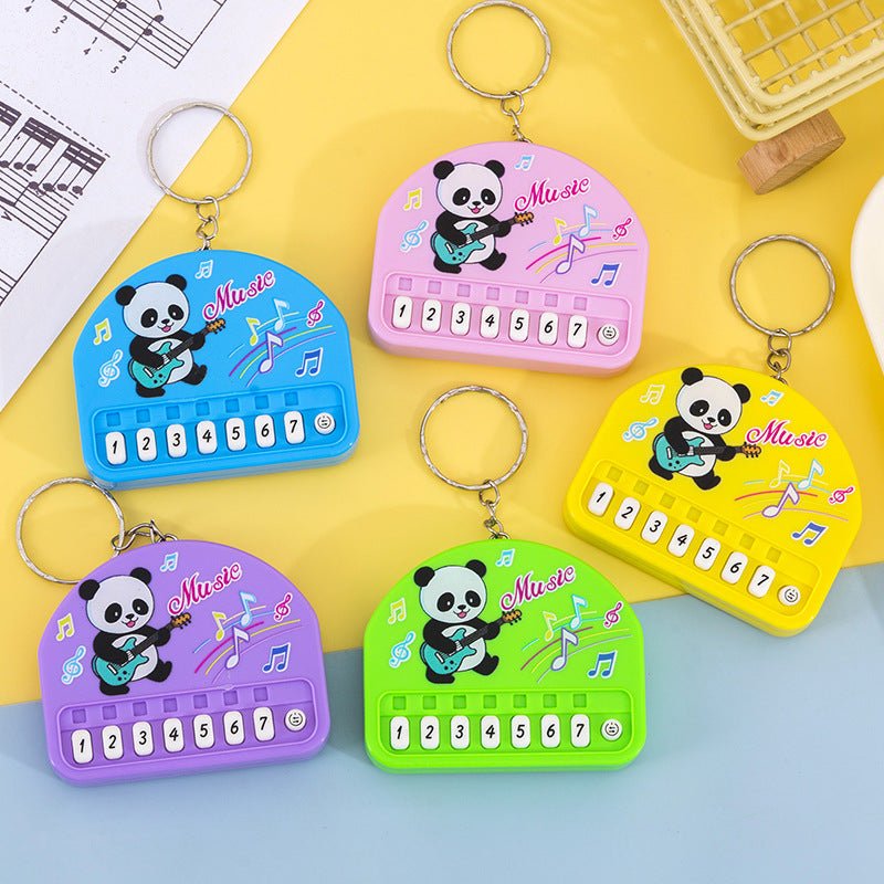 Mini pocket piano kids electronic keyboard - playable, light-up, creative, high-value keychain charm toy