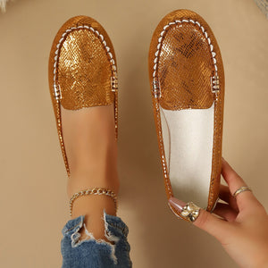 women's autumn shallow mouth bean shoes flat heel flats women's slip-on women's shoes lazy shoes plus sizeexport women's shoes wholesale