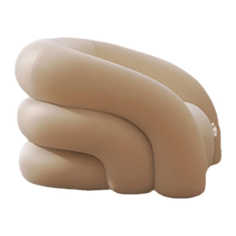Cream furniture single sofa chair lazy internet celebrity style single chair small apartment balcony designer casual chair for home