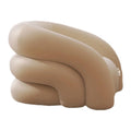 Cream furniture single sofa chair lazy internet celebrity style single chair small apartment balcony designer casual chair for home