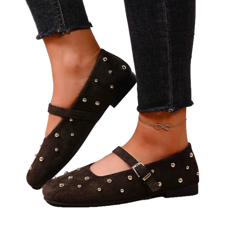 spring/autumn new arrivals: women's flat shoes for cross-border e-commerce, plus sizes available. 0.5cm heel height difference. wholesale options available. dropshipping to  and