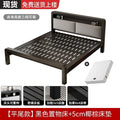 Extra thick iron frame bed carbon steel bed rental house assembled iron bed bold dormitory iron bed bedroom simple bed big sale