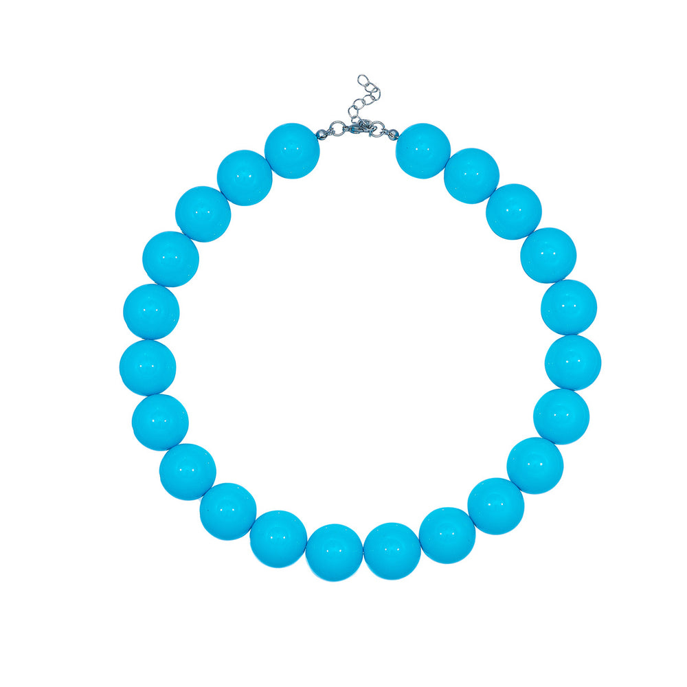 Amazon's new jewelry acrylic beaded necklace resin colorful beaded stylish necklace necklace for men and women