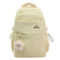 New large capacity butter casual backpack for students (middle & high school), korean style double shoulder bag, travel & street style bookbag