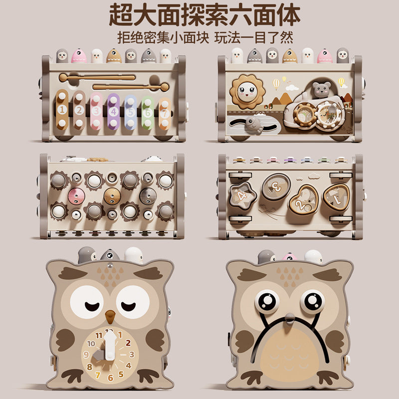 Infant and toddler hexahedral educational piano whack-a-mole treasure box early education toys kids baby first birthday gift