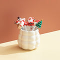 creative new year fruit fork suitfor home desktop ornaments high-looking ceramic fork spoon storage jar housewarming gift