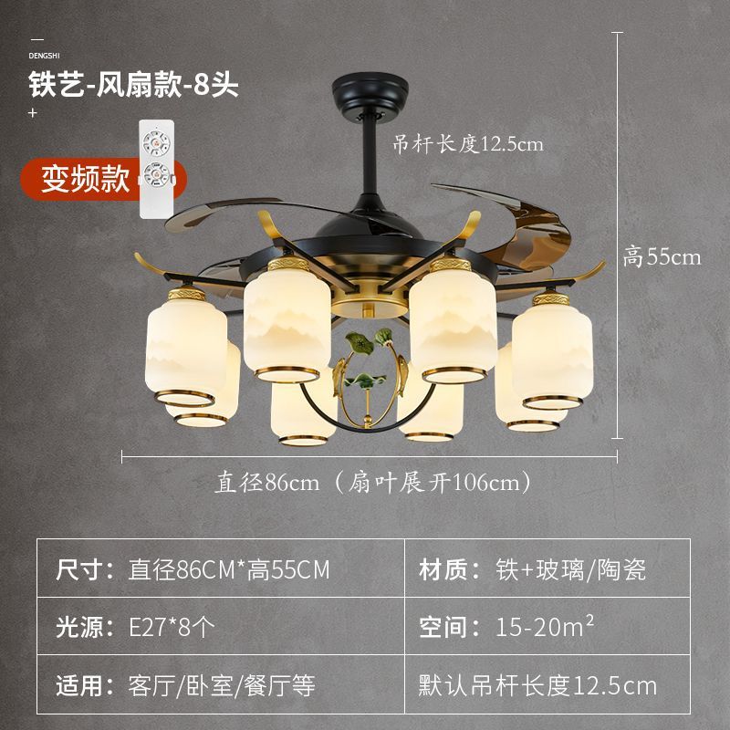 New chinoiserie chandelier living room lamp chinese style zen restaurant hotel booth room lamp for home downward chinoiserie lamps