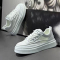 Men's spring 2025 new breathable white sneakers, athletic casual shoes, trendy men's brand, niche anti-slip wear-resistant skate shoes