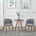 Nordic faux solid wood dining table and chair set - modern minimalist, small apartment friendly, creative casual round table with milk tea shop chairs