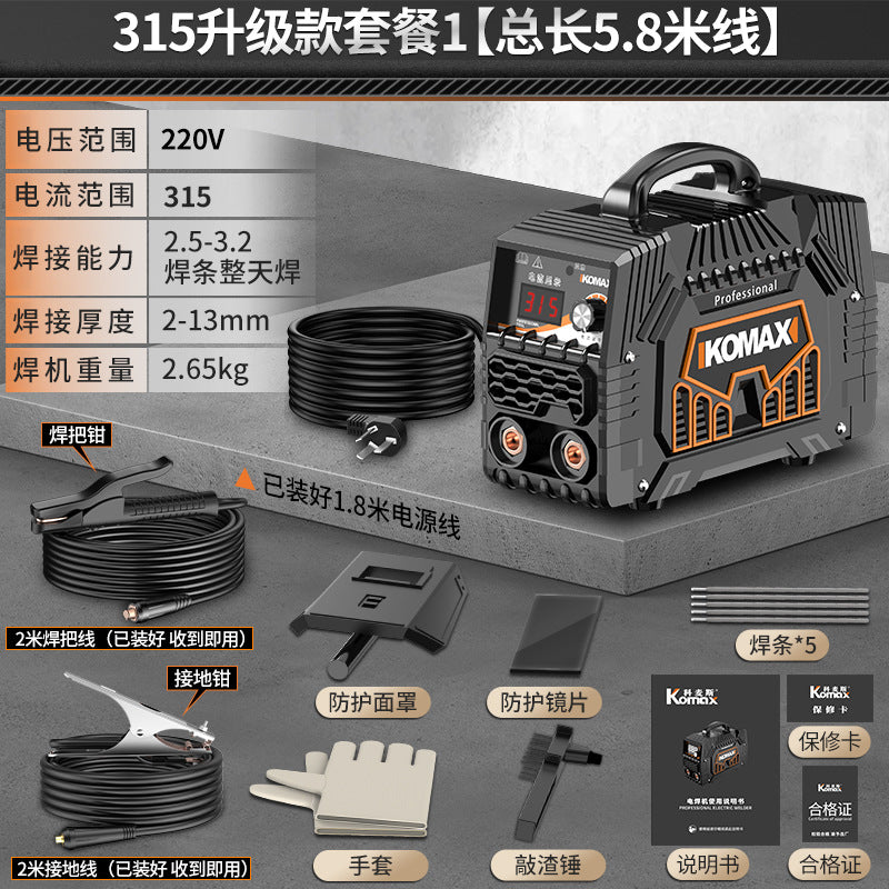 220v portable mini welding machine for home use, 315 dual voltage industrial grade all-copper 380v welder