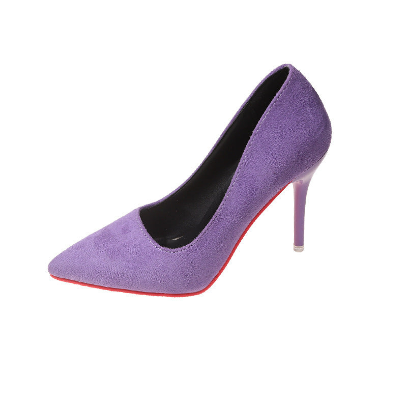2026 summer new pointed-toe stiletto slip-ons: dopamine dress shoes, versatile for any outfit, elegant high heels