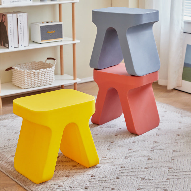 Ins small stool for home, shoe changing stool, shoe stool, door plastic children's stool, multi-color optional, modern casual small