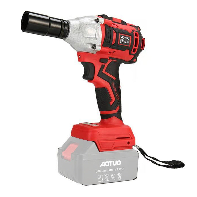 Rechargeable lithium battery wrench high torque car tire installation scaffolding wind cannon, impact electric wrench wholesale