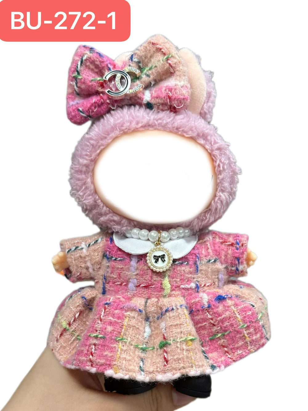 Labubu doll clothes labubu 17cm doll cute dress up one, two, three instead of suitstuffed toys