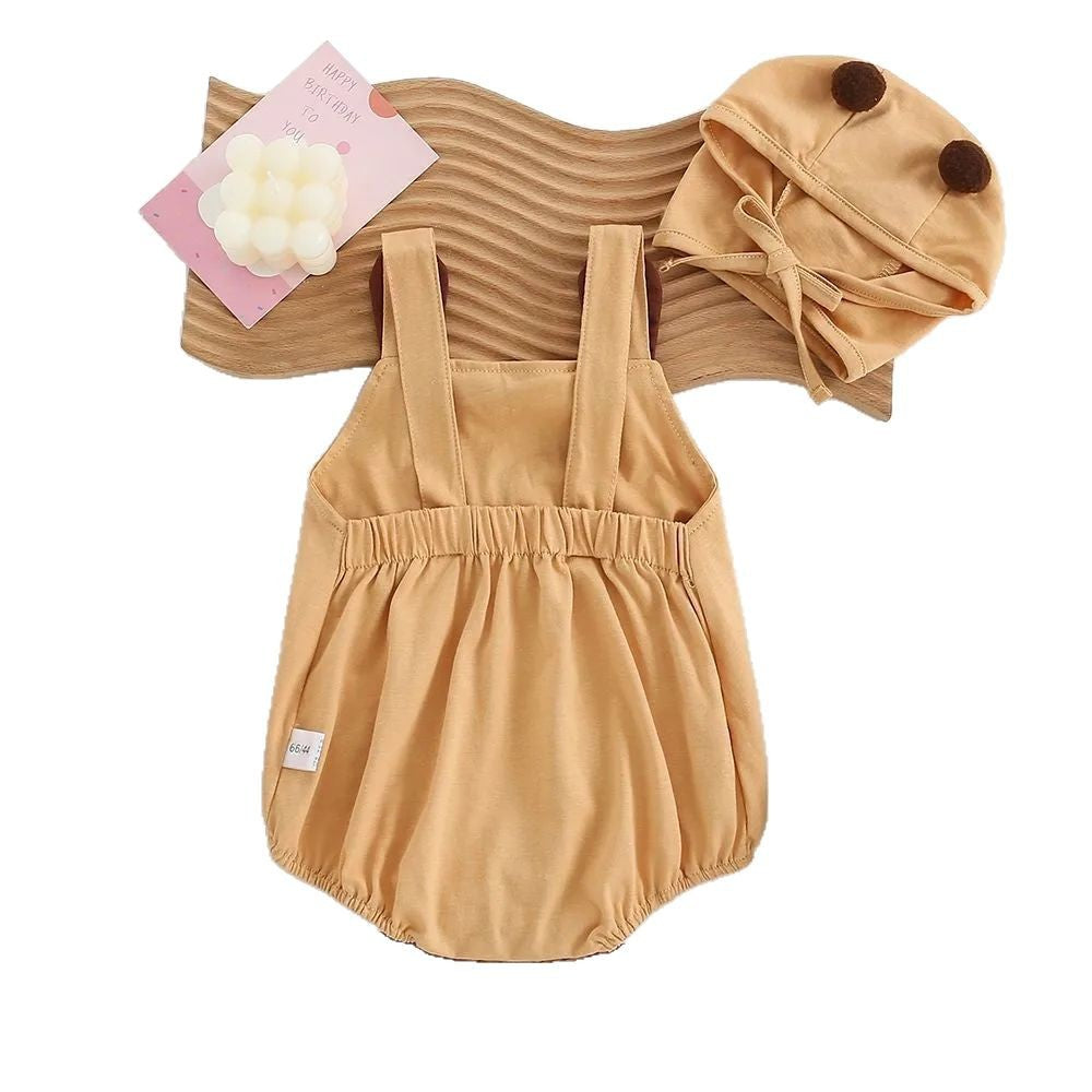 Infant summer sleeveless cute sling super cute triangle rompers fashionable cartoon outwear for male and female babies