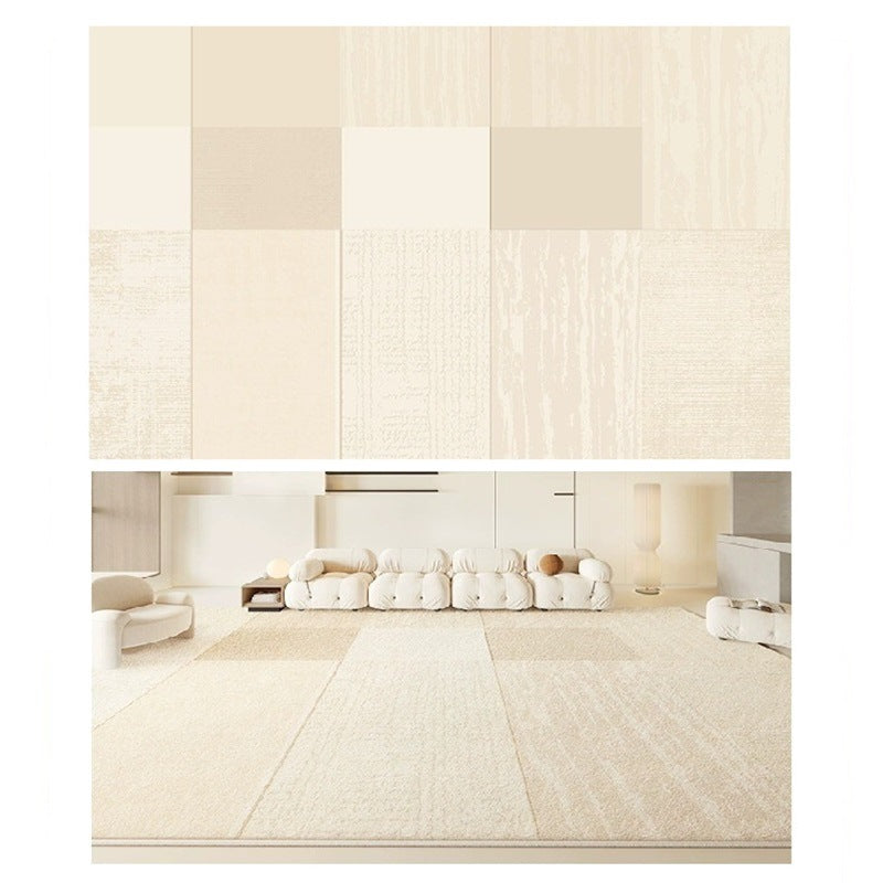Carpet living room  new bedside bedroom light luxury high-end cream style room floor mat thick no-wash and wipeable