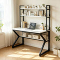Computer desk desktop for home student study writing desk bedroom desk bookshelf all-in-one small table simple office desk