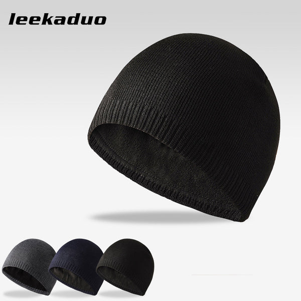 Men's autumn and winter thermal pullover hat NY iron standard straight edge hat outdoor leisure hat knitted wool hat wholesale
