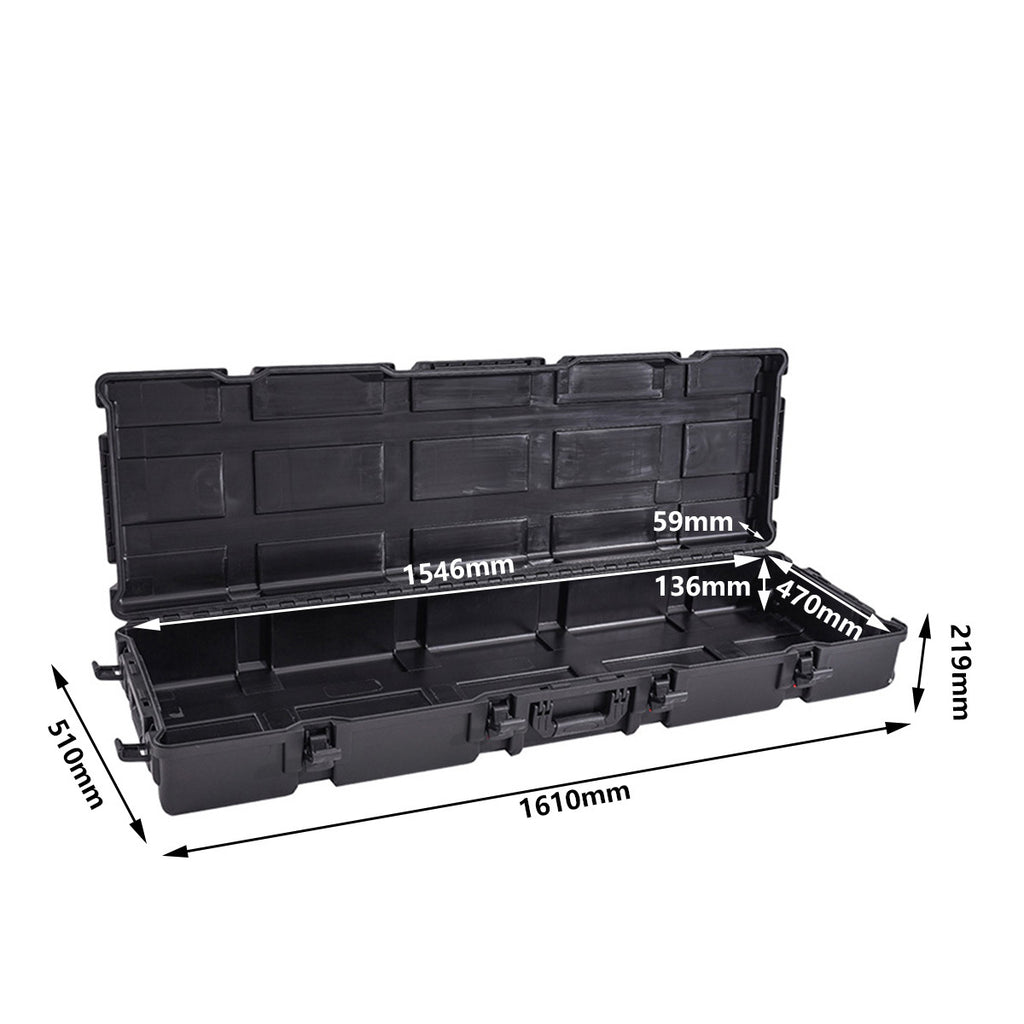 Off-road roof protective case Long plastic portable tool case Fishing rod storage case Large electronic equipment instrument case