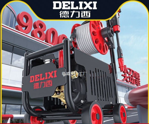 Delixi car wash high-pressure car wash machine high-power household land brush water pump water gun 220V other pure copper