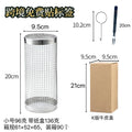 wholesale roasting cage stainless steel barbecue cage outdoor portable camping style picnic barbecue grill rotating rolling barbecue net