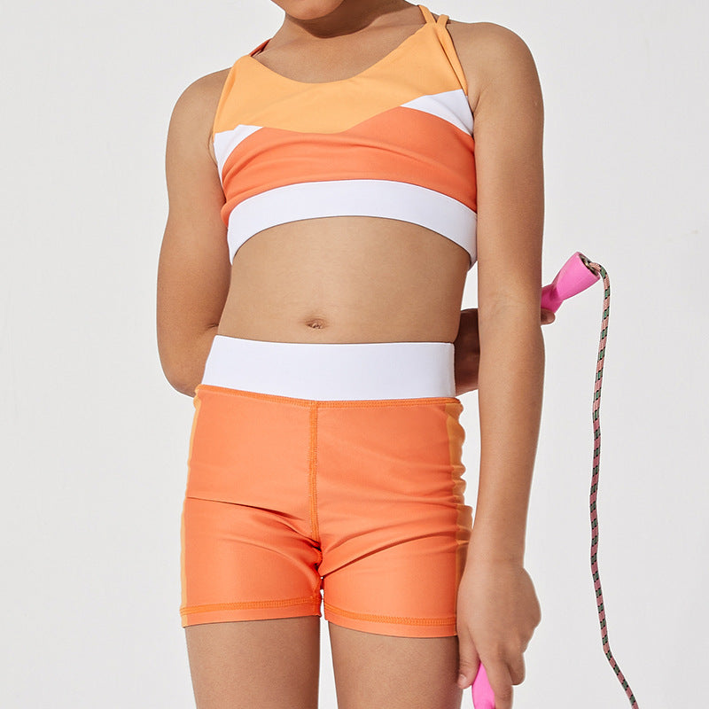 New women's printed yoga outfit set for mother and daughter - premium feel, tight-fitting pilates fitness top