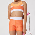 New women's printed yoga outfit set for mother and daughter - premium feel, tight-fitting pilates fitness top