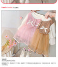 Baby girl dress spring new style little girl fashionable chic spring and autumn girl sweet tulle dress long sleeve dress