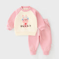 Kids' cartoon two-piece outfit: long-sleeve top and pants set - casual, autumn new arrivals for toddlers