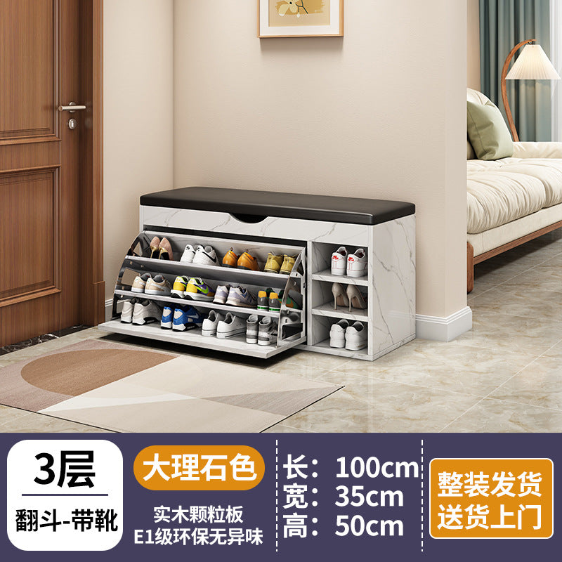 new arrival: bestselling flip-top shoe cabinet - home entryway shoe bench, shoe rack, and stool combo - all-in-one seating & space-saving storage