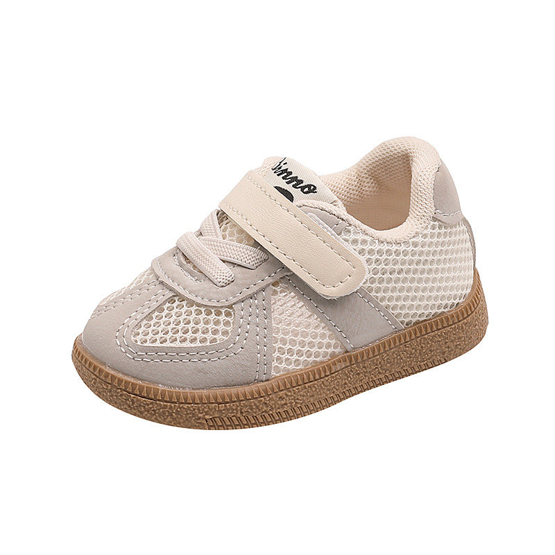 Baby spring and summer baby toddler shoes soft bottom breathable single mesh shoes girls kids sneakers boys sports shoes german training shoes