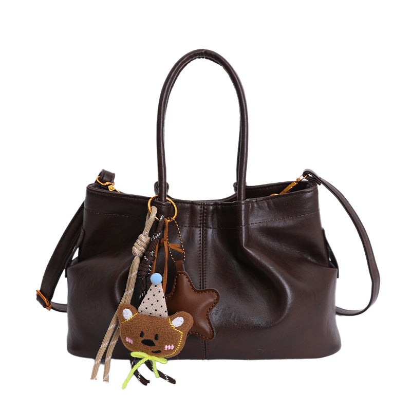 New arrivalcasual satchel bucket bag for women normcore style easiest for match shoulder bag trendy large capacity work clothing hand crossbody bag