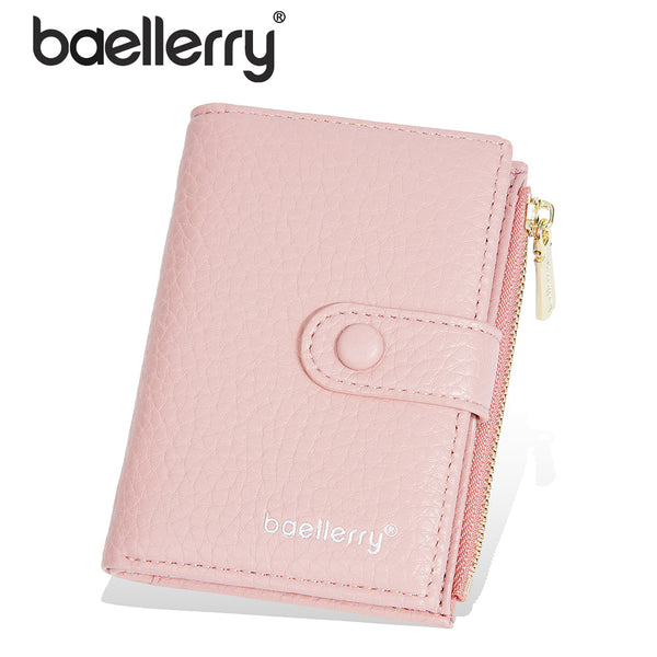 New women's wallet baellerry short fashionable versatile Li pattern change bag zipper multi-card key bag