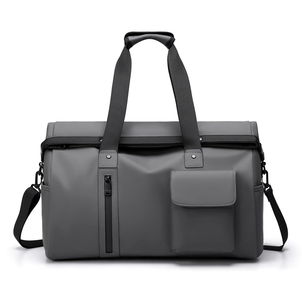New simple travel bag trendy casual large-capacity duffel bag dry and wet separation men and women crossbody sports fitness bag