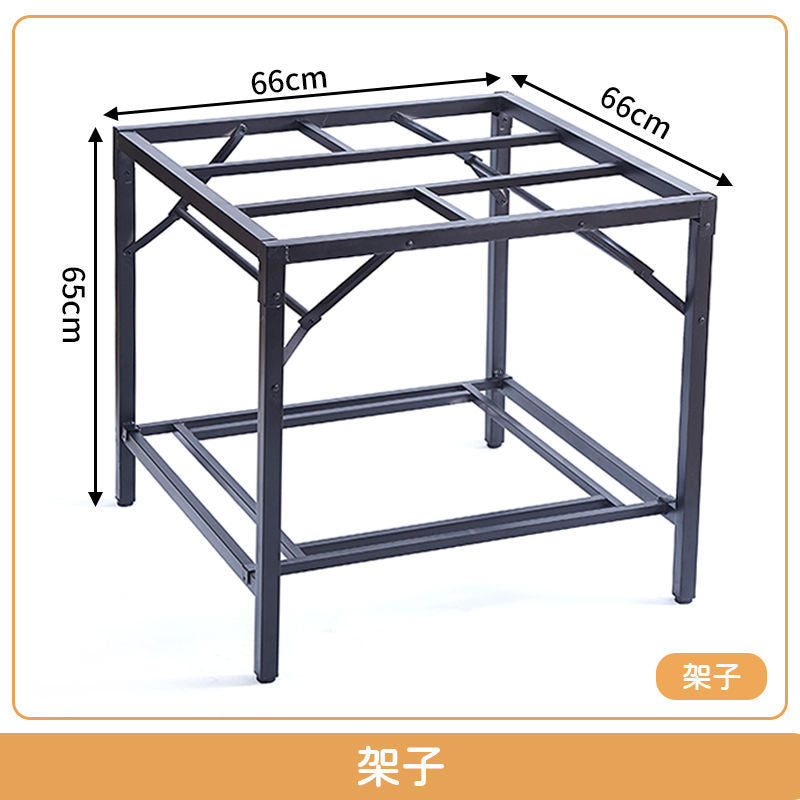 Sintered stone folding fire table - new winter square heating dining table for rental housing, dorms, and home study