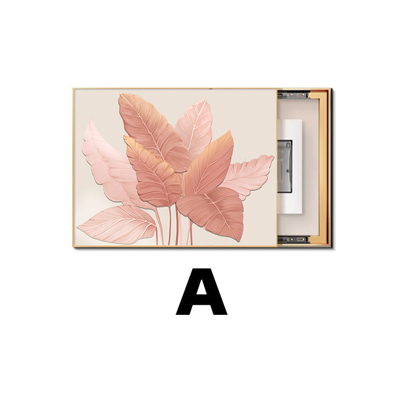 Modern simple meter box decorative painting 2025 new electric switch box distribution box blocking cream wind hanging painting