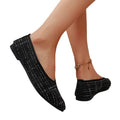 fashion pointed toe flatsflatssummernew arrivalexportplus size soft bottom shoes plaidflats shoes stripes feet