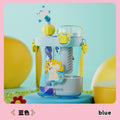 2025 new divided double-drink cup - creative and cute student water bottle for school, one-lid dual-use shaker cup, sports cup