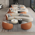 Reception sales office to discuss fabric sofa combination beauty salon hotel lobby office business curved rest area