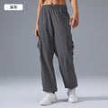 New women's cargo pants - loose fit, jogger style, wide leg, athletic & fitness, outdoor commute, versatile casual trousers d25089