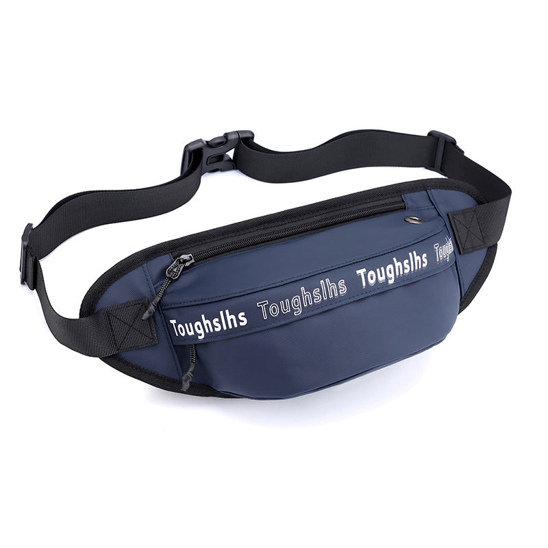 New trendy men and women fanny pack Korean version waterproof breast bag outdoor shoulder messenger bag mobile phone bag travel bag