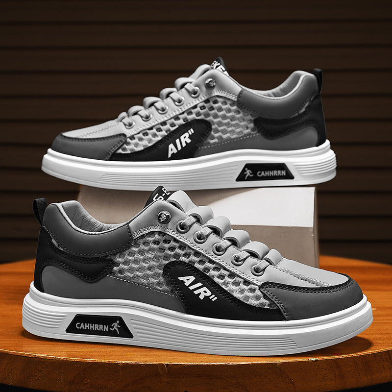 2026 new men's shoes: versatile summer breathable lightweight hollow-out mesh athletic casual shoes, fashionable trendy sneakers