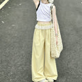 [nai fu butt curtain pants] girls summer thin quick-drying wide-leg workwear pants fashioneasiest for matchcasualpants