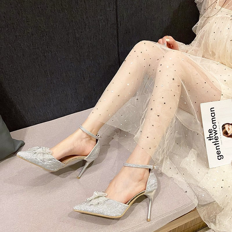 French chic bow heels - women's 2025 new arrival, plus size available, simple & stylish party shoes for export