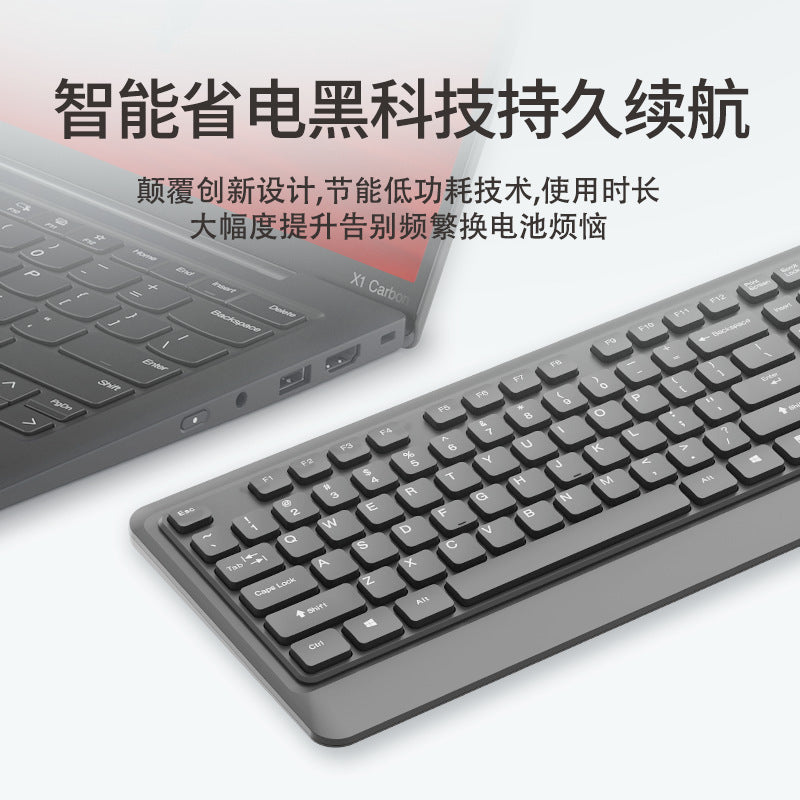 Lenovo thinkplus km210pro wireless keyboard and mouse set black 104-key business office keyboard and mouse