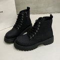 fashionplus sizeboots women exportbritishthick sole single boots retroflats short boots